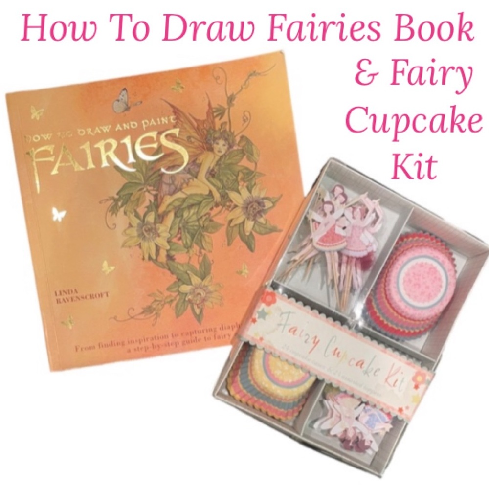 Fairy Activity Bundle How to Draw Fairies Book & Lavender Haze Fairy Cupcake Kit